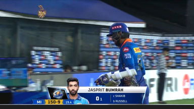 M05: KKR vs MI – Jasprit Bumrah Wicket