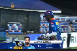 M05: KKR vs MI – Jasprit Bumrah Wicket