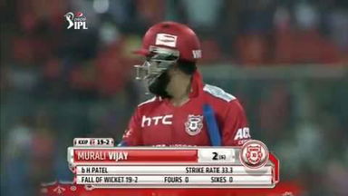 M40: RCB vs KXIP – Murali Vijay Wicket
