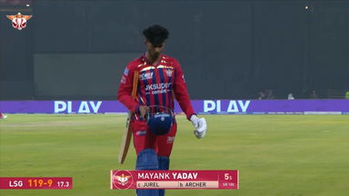 IPL 2026 M32: LSG vs RR - Mayank Yadav Wicket