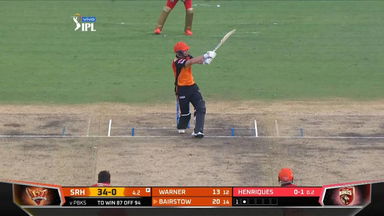 M14: PBKS vs SRH   – Jonny Bairstow Six