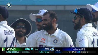IND vs AUS 2023, 2ND Test: Aus 1st Innings Fall of Wickets