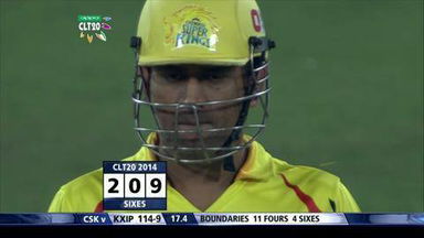 M22: KXIP vs CSK –  Anureet Singh Six