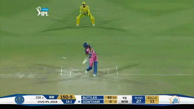 M43: RR vs CSK –  Krishnappa Gowtham Six