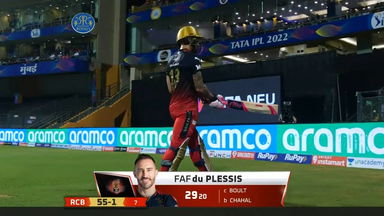 M13: RR vs RCB – Faf Du Plessis Wicket