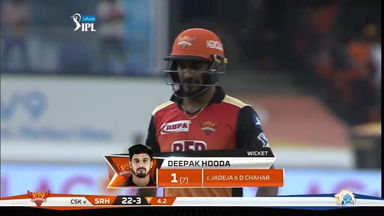 M20: SRH vs CSK –  Deepak Hooda Wicket