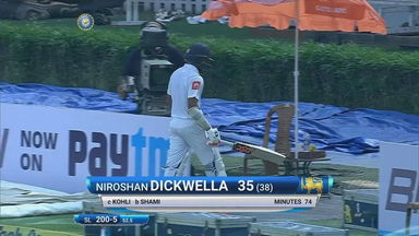 IND vs SL 2017, 1st Test Day 4: Niroshan Dickwella Wicket