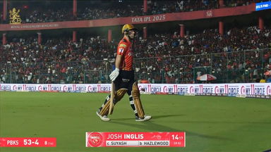 IPL 2025 M34: RCB vs PBKS - Josh Inglis Wicket