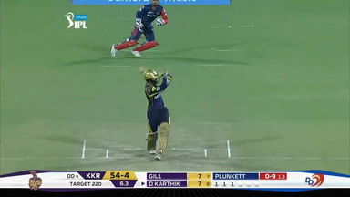 M26: DD vs KKR – Dinesh Karthik Six