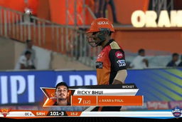 M30: SRH vs DC – Ricky Bhui Wicket