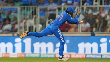 Sensational diving catch ft. Tilak Varma