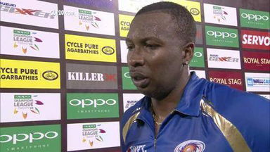 CLT20 2014 Q2: MI vs LIO  –   Interview – Kieron Pollard