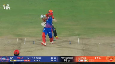 IPL 2026 M31: SRH vs DC - Nitish Rana Six
