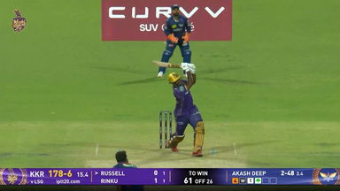 IPL 2025 M19: KKR vs LSG - Andre Russell Six
