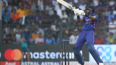 Smashed: Hardik Pandya's powerful six