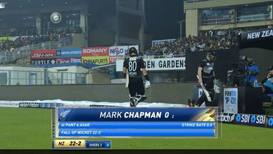 IND vs NZ 2021, 3RD T20I : Mark Chapman Wicket