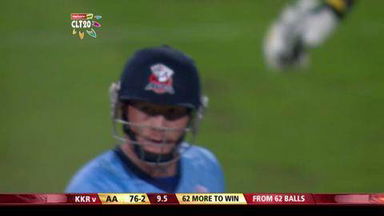 M5: AA vs KKR – Guptill c Narine b Balaji