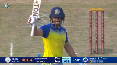 Vijay Hazare Trophy 2025 Final, Karnataka vs Vidarbha: Abhinav Manohar's power-packed knock of 79(42)
