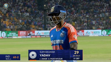 IND vs BAN 2024, 1st T20I: Suryakumar Yadav Wicket