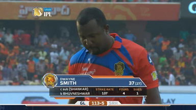 M06: SRH vs GL – Dwayne Smith Wicket