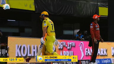 IPL 2025 M43: CSK vs SRH - MS Dhoni Wicket