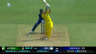 IND vs AUS 2023, 1ST ODI: Mitchell Marsh Six