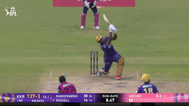 IPL 2025 M53: KKR vs RR - Andre Russell Six