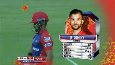 M55: RCB vs DD – JP Duminy 67*