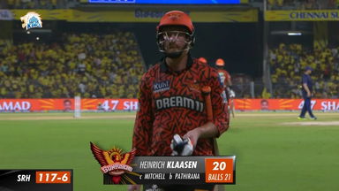 M46: CSK vs SRH – Heinrich Klaasen Wicket