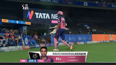 M44: RR vs MI – Ravichandran Ashwin Wicket