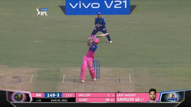 M24: MI vs RR – Shivam Dube Six