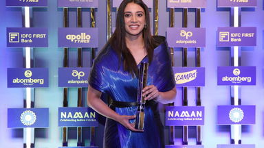 Smriti Mandhana on a special honour in a historic season