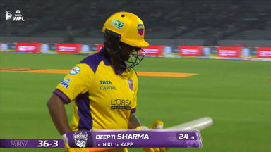 Wicket: Match 20, Delhi Capitals vs UP Warriorz, WPL 2026: Deepti Sharma Wicket