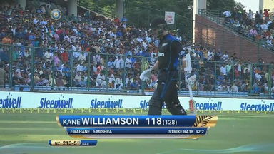 IND vs NZ 2016, 2nd ODI: Kane Williamson Wicket