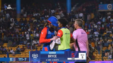 Wicket: Match 8, Delhi Capitals vs UP Warriorz, WPL 2025: Sarah Bryce Wicket