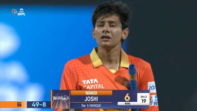 M01- GG vs MI: Mansi Joshi  Wicket