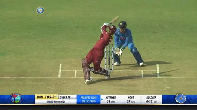 IND vs WI 2018, 3rd ODI: Shimron Hetmyer Six