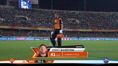 M30: SRH vs DC – Jonny Bairstow Wicket