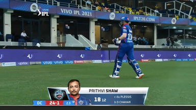 M50: DC vs CSK – Prithvi Shaw Wicket