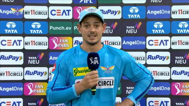 M44: LSG vs RR – Quinton De Kock Interview