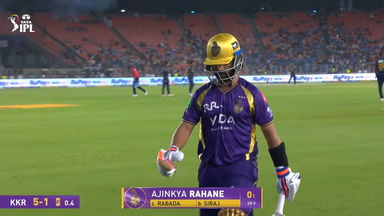 IPL 2026 M25: GT vs KKR - Ajinkya Rahane Wicket
