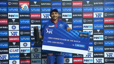 M02: CSK vs DC – CRED Power Player of the Match – Prithvi Shaw
