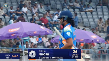 IND-W vs WI-W 2024, 1st ODI: Richa Ghosh Wicket