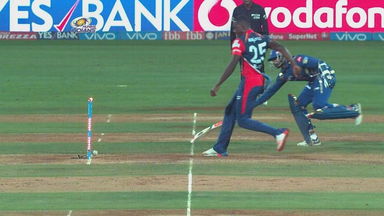 Rabada uses Football skills to run out Harbhajan