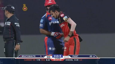 Pant & Chahal embrace the Spirit of Cricket on-field