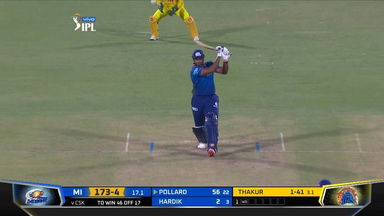 M27: MI vs CSK – Kieron Pollard Six