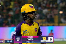 M02 - RCB vs UPW: Vrinda Dinesh Wicket