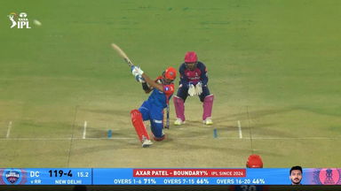 IPL 2025 M32: DC vs RR - Axar Patel Six
