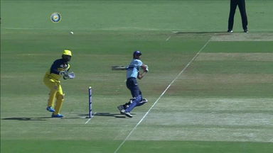 Baba Aparajith's stunning diving catch vs Rajasthan