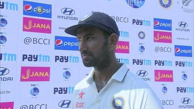 India vs NZ, 2016 - 3rd Test Day 4: C Pujara Interview